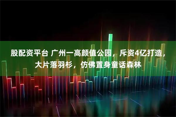 股配资平台 广州一高颜值公园，斥资4亿打造，大片落羽杉，仿佛置身童话森林